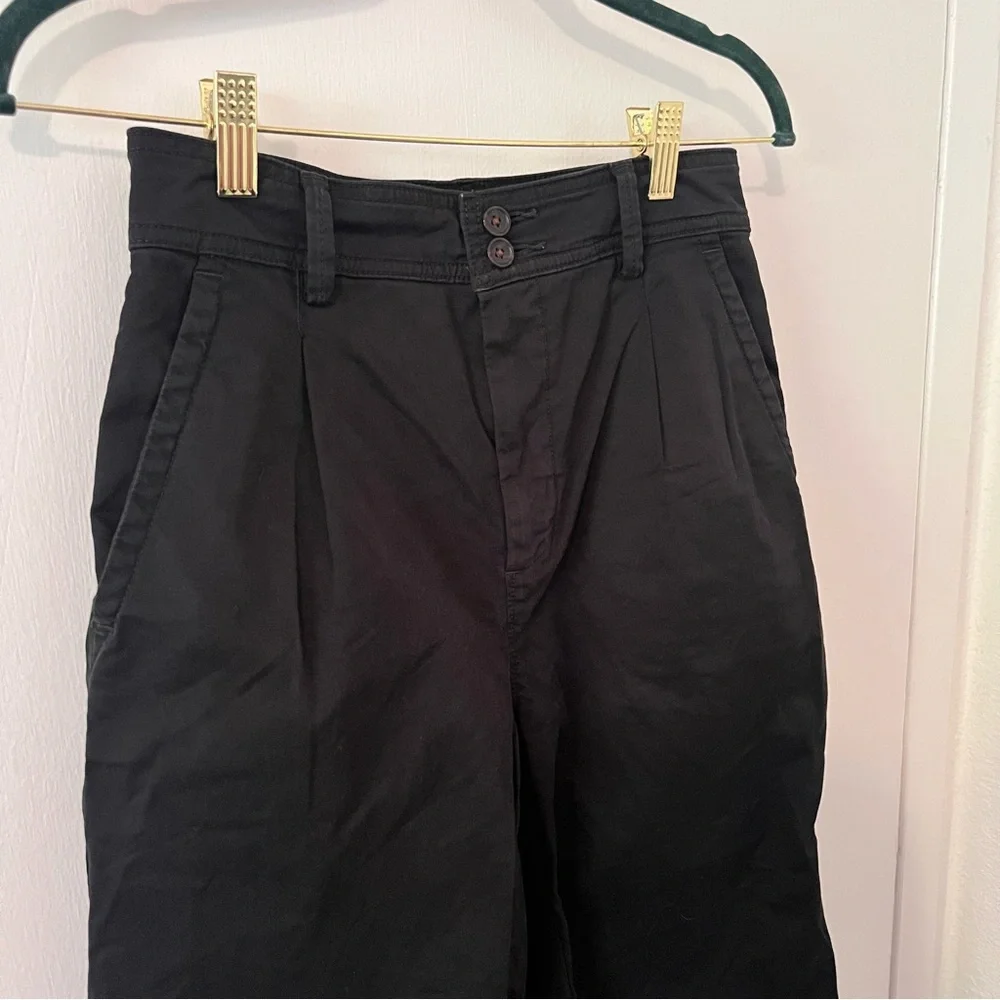 Everlane Pleated Chino Pants Black Size 0 - Picture 2 of 12